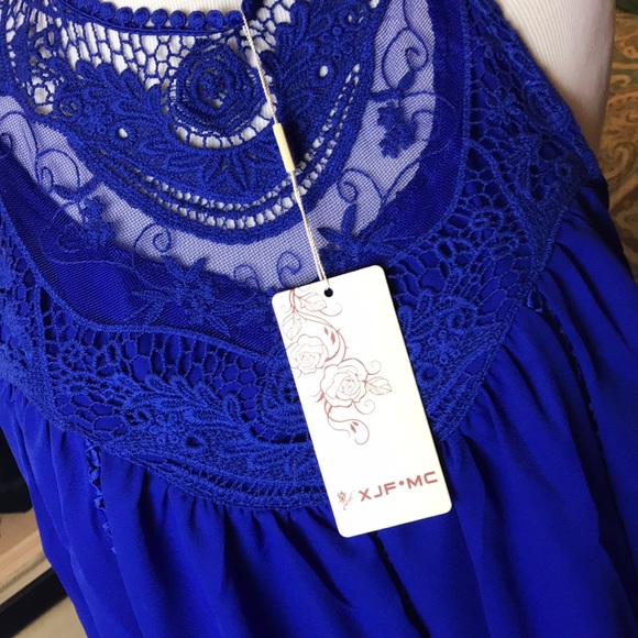 XJF•MC Lace Shirt Dress - Picture 5 of 7